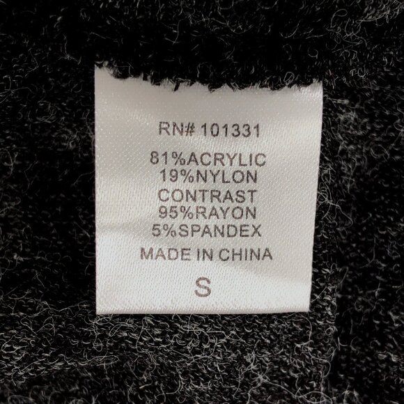 Womens Y2K Charlotte Russe Small Gray Classy Bodycon Knit Cowl Neck Sweater - Picture 6 of 7